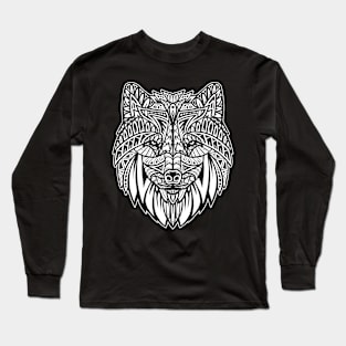 Wolf Tribal Long Sleeve T-Shirt